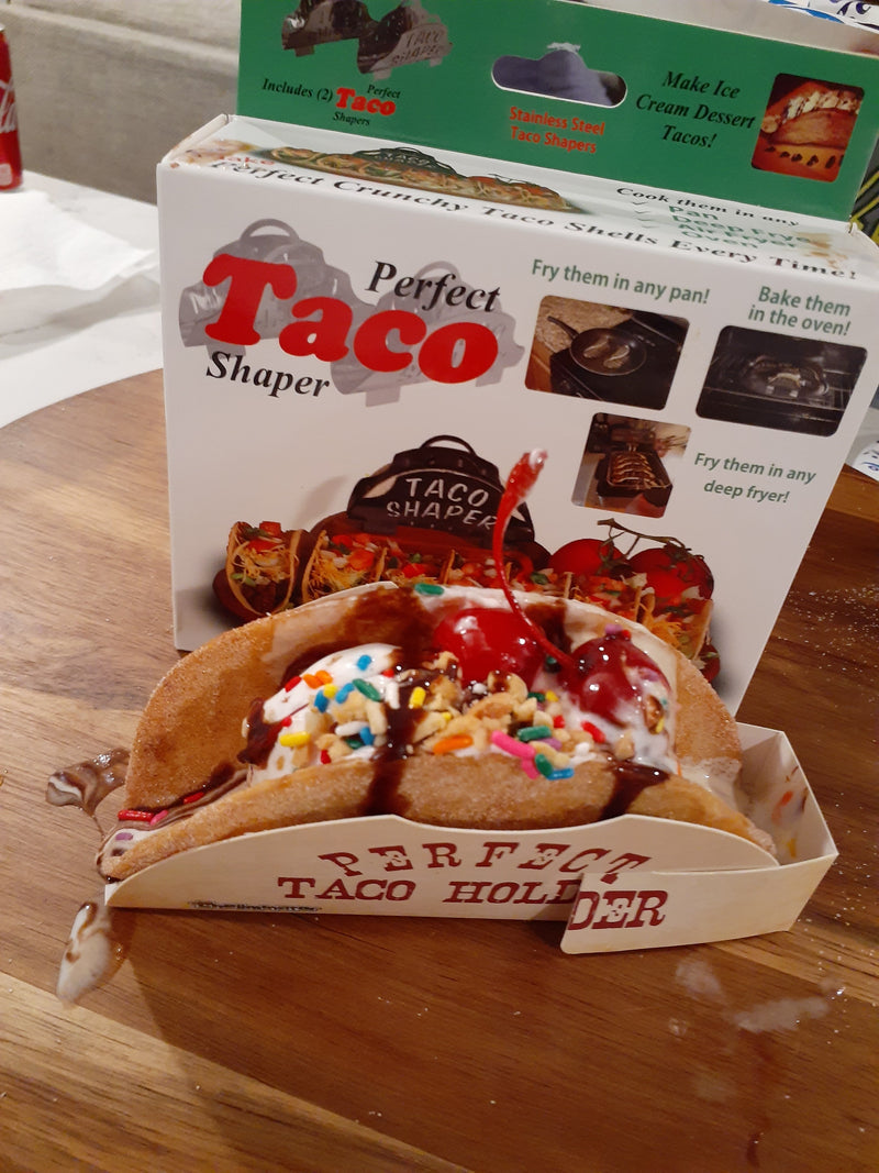 VIVEFOX Taco Maker Press Fried Taco Shells Mold,13.8*4.7*3.5 Inches taco  shell mold for frying